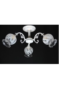 Классическая Люстра SVLIGHT трехламповая 1645/3 золото+белый